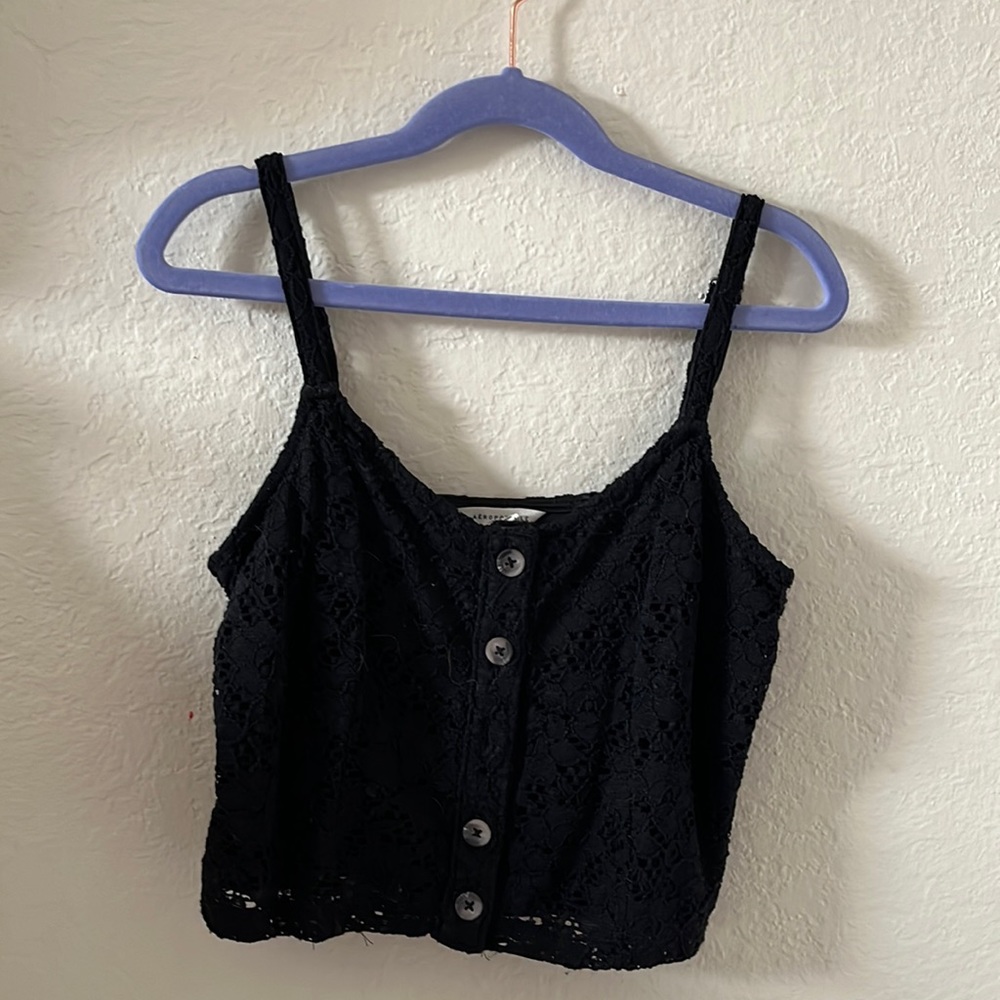 Women’s Extra Small black cropped tank top from Aeropostale